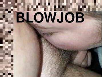 Backseat blowjob