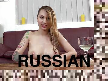 Russian Teen Pees All Over Herself While Stretched Apart And Fucks Her Piss Soaked Pussy With Christie Starr