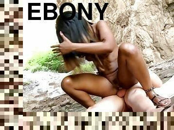 Cute Brazilian Ebony Teen Gets Fucked By A White Cock For The First Time