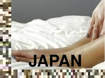 एशियाई, अव्यवसायी, टीन, जापानी, मालिश, पैर, सुंदर, बुत, पैर-की-उँगलियाँ