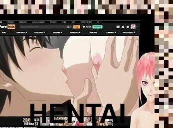 masturbação, orgasmo, suja, hentai, sozinho, erotico