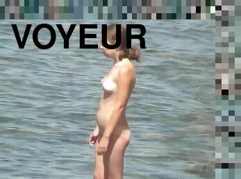 en-plein-air, cam, plage, voyeur, jeune-18, douce, caché