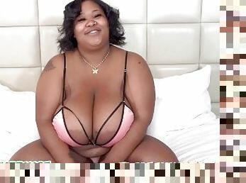 gros-nichons, ébène, ados, black, belle-femme-ronde, joufflue, naturel, gros-seins, seins