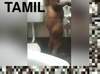 Tamil Couple Bathing Romance With Indian Mallu