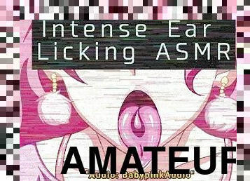Cute Girl Ear Eating and Moaning ASMR