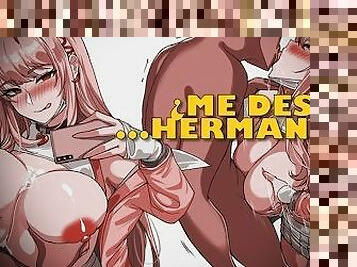 HERMANASTRA te folla la verga con sus TETAS [corrida/sexo/tetona] ASMR RolePlay Hentai