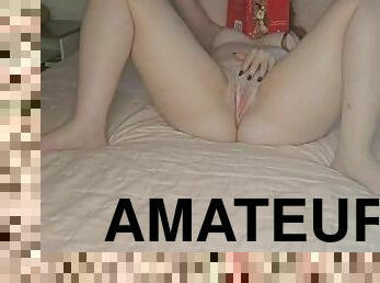 cul, masturbation, amateur, latina, belle-femme-ronde, brésil, rousse, solo
