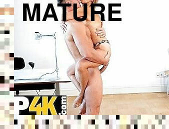 MATURE4K. IT guy fixes matures problem after drilling her hairy pussy