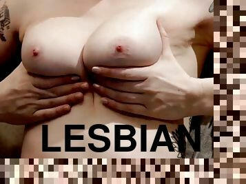 Lesbian Dirty Talk and Tit Play.