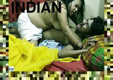 cul, gros-nichons, amateur, indien, couple, brunette, érotique