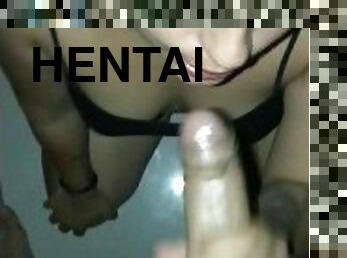 dilettant, anal-sex, immens-glied, beule, hentai, glied