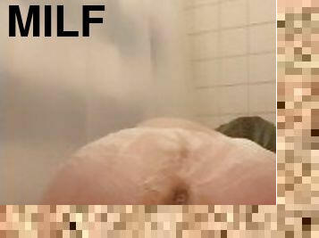 Lonely Milf Masterbates in the shower