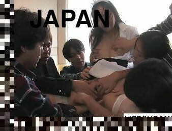 Japanese Waitress Food Gangbang