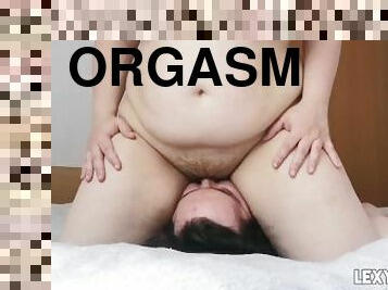 extrem, orgasm, fitta-pussy, hardcore, par, bbw, ritt, sittande-på-ansikte