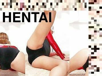 hentai, salle-de-gym, flexible