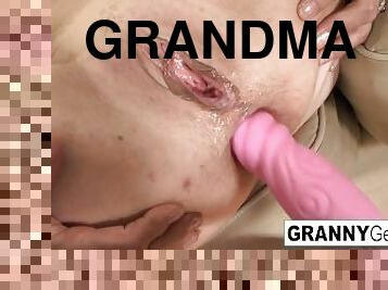 Blonde Grandma Loves Getting Big Black Cock