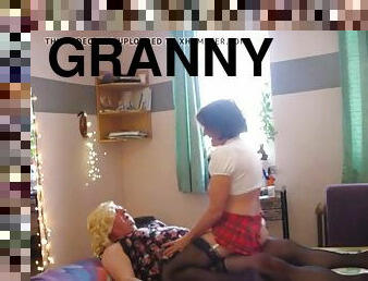 Crossdresser fucked granny 2