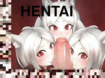 asiático, anal, japonesa, penetração-de-braço, anime, hentai