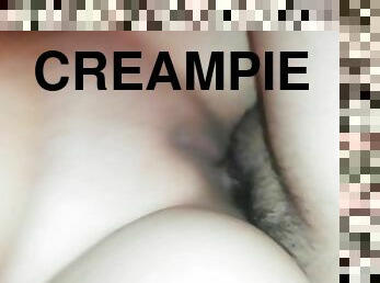 Sexo rápido corrida creampie