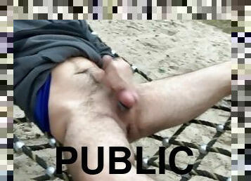masturbação, na-rua, público, sozinho, pénis
