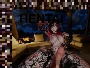 CherryErosXoXo VR Thicc Goth EX GF Hooks up in Switchy Steamy ERP Sex with Long BJ