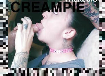Facefucked Against A Chair For Sloppy Oral Creampie #1