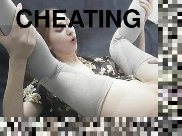 Cheating With Girls! Footjob And Hard Fuck In Pantyhose Pussykagelove 10 Min