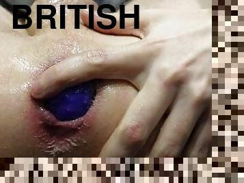 masturbation, amateur, anal, énorme-bite, ados, jouet, britannique, solo, bite