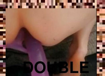 masturbation, orgasme, giclée, amateur, anal, jouet, belle-femme-ronde, double, solo, goth