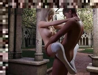 chatte-pussy, écolière, étudiante, ejaculation-interne, collège, pute, 3d, érotique, dure