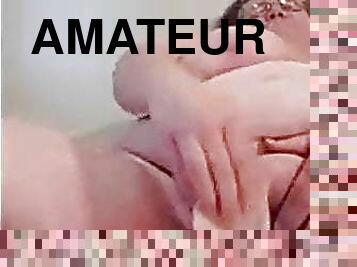 masturbation, amateur, granny, belle-femme-ronde, gode, africaine