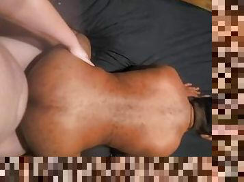 Thick White Tranny Fucks Big Black Booty