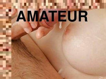 amateur, ejaculation-sur-le-corps, ados, maison, branlette, couple, point-de-vue, ejaculation, femme-dominatrice
