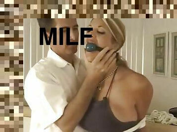 milf, bdsm, blond, amerikansk, bondage