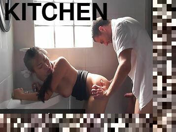 Anal Sex In The Kitchen With With Anna Polina