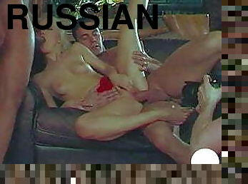 russo, anal, chupanços, interracial, hardcore, punheta, a-três, duplo, loira, realidade