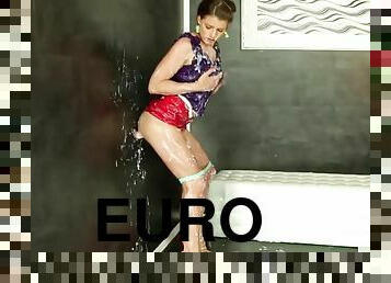 Bukkake euro grinding gloryhole dick for cum