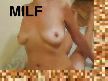 gros-nichons, amateur, milf, naturel, seins, cougar