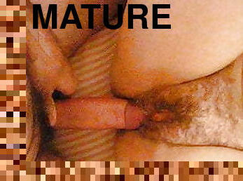 femme, amateur, mature, milf, maman, ejaculation-interne, culotte, lingerie, cougar