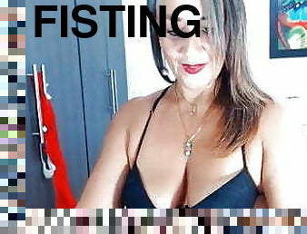 fisting, cona-pussy, avózinha, mulher-madura, mãe, bdsm, europeia, euro, americano, penetração