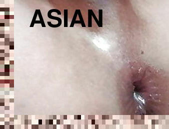 my asian ass fucked with dildo
