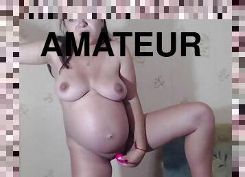 gros-nichons, masturbation, orgasme, enceintes, giclée, amateur, ados, ejaculation-interne, webcam, solo