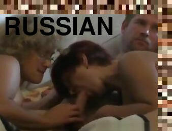 russisk, swingers, amatør, eldre, blowjob, par, gruppesex