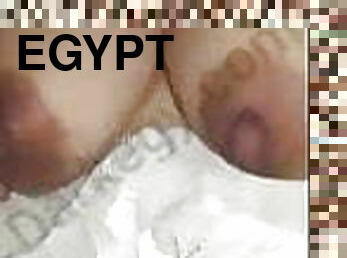 Egyptian chubby mom with big tits fucks with young son&#039;s friend