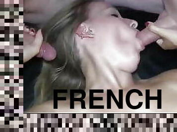 French Cuck Wife Gangbang 