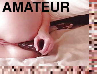 cul, énorme, masturbation, amateur, anal, mature, jouet, butin, gode