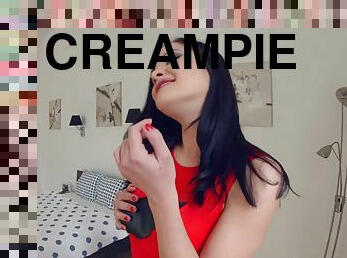 Dolly Diore gets her holes filled up with jizz of creampie by All Internal