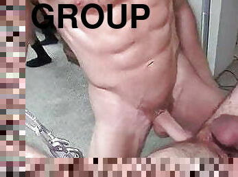 papa, orgie, fête, anal, énorme-bite, gay, sexe-de-groupe, pappounet, ours