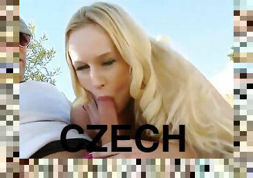 Godly breasty Czech Angel Wicky in public place