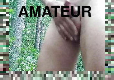 masturbation, en-plein-air, public, amateur, gay, branlette, forêt